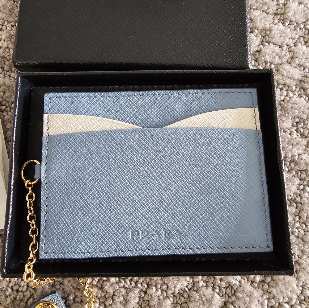 Authentic PRADA card/ID holder